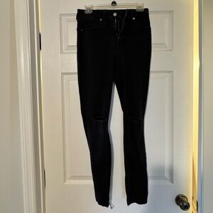Lucky High Rise Distressed Skinny Jeans